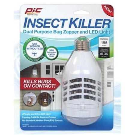 Pic Pic IKUVLEDC Pest Repellent C Zapper Grid LED Bulb P4R-IKUVLEDC
